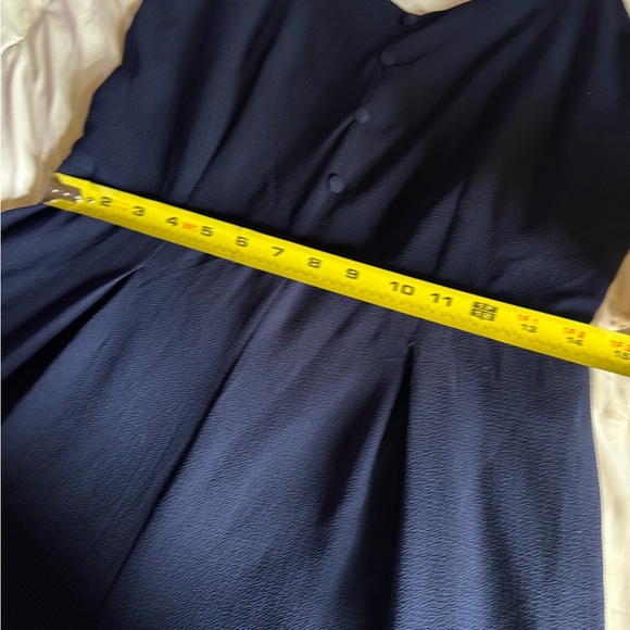 Navy Blue Sleeveless Jumpsuit - Picture 6 of 9